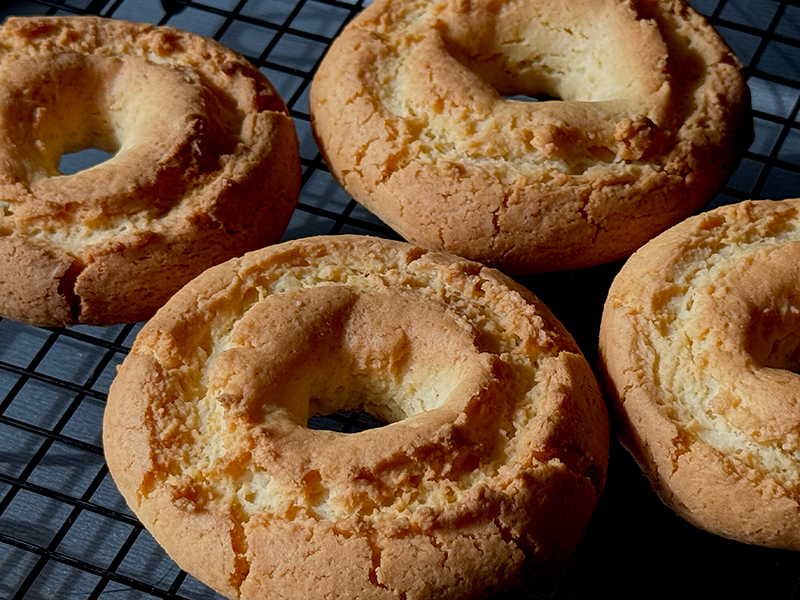 米粉のオールドファッション風ドーナツ　完成